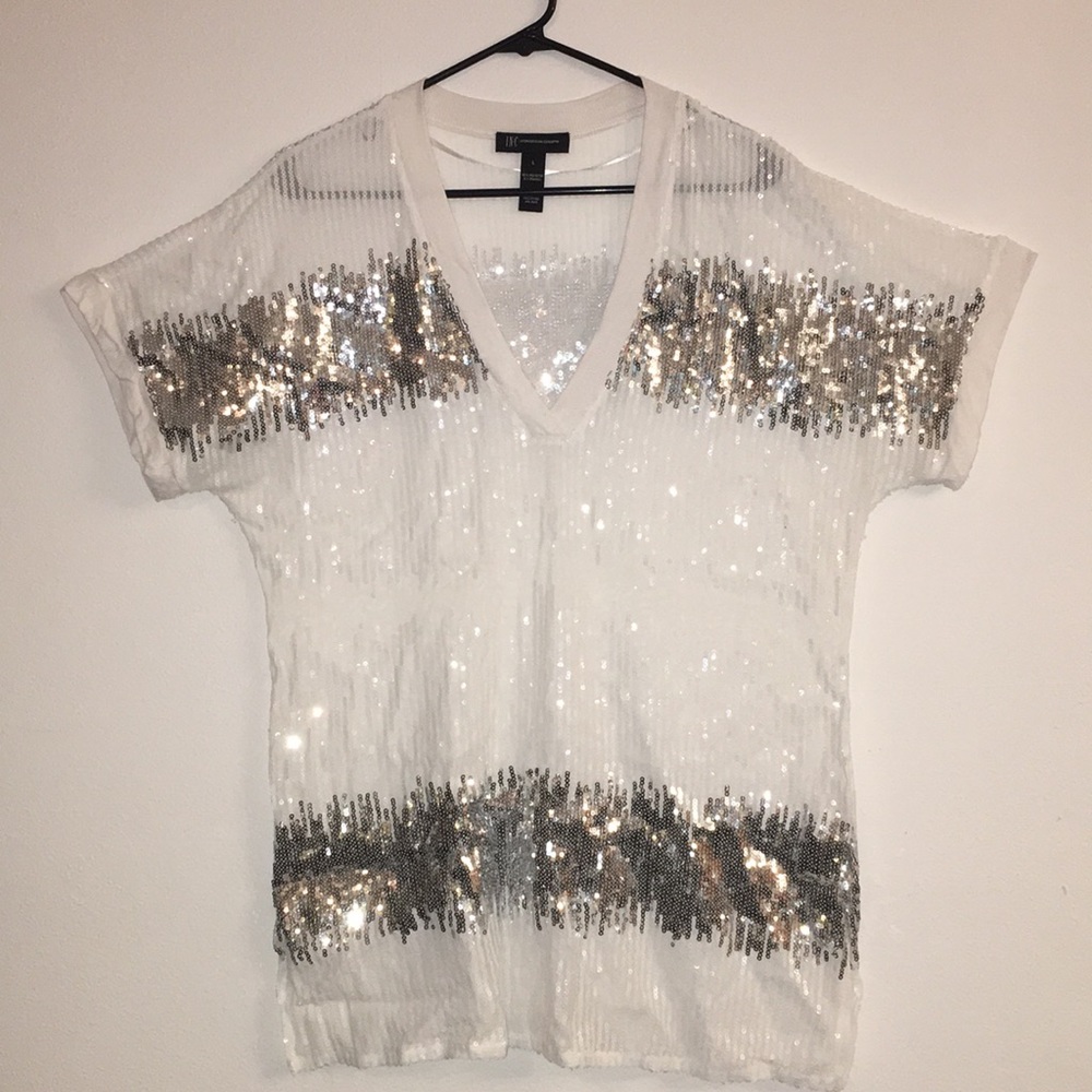 INC Dress Top Sequins Large